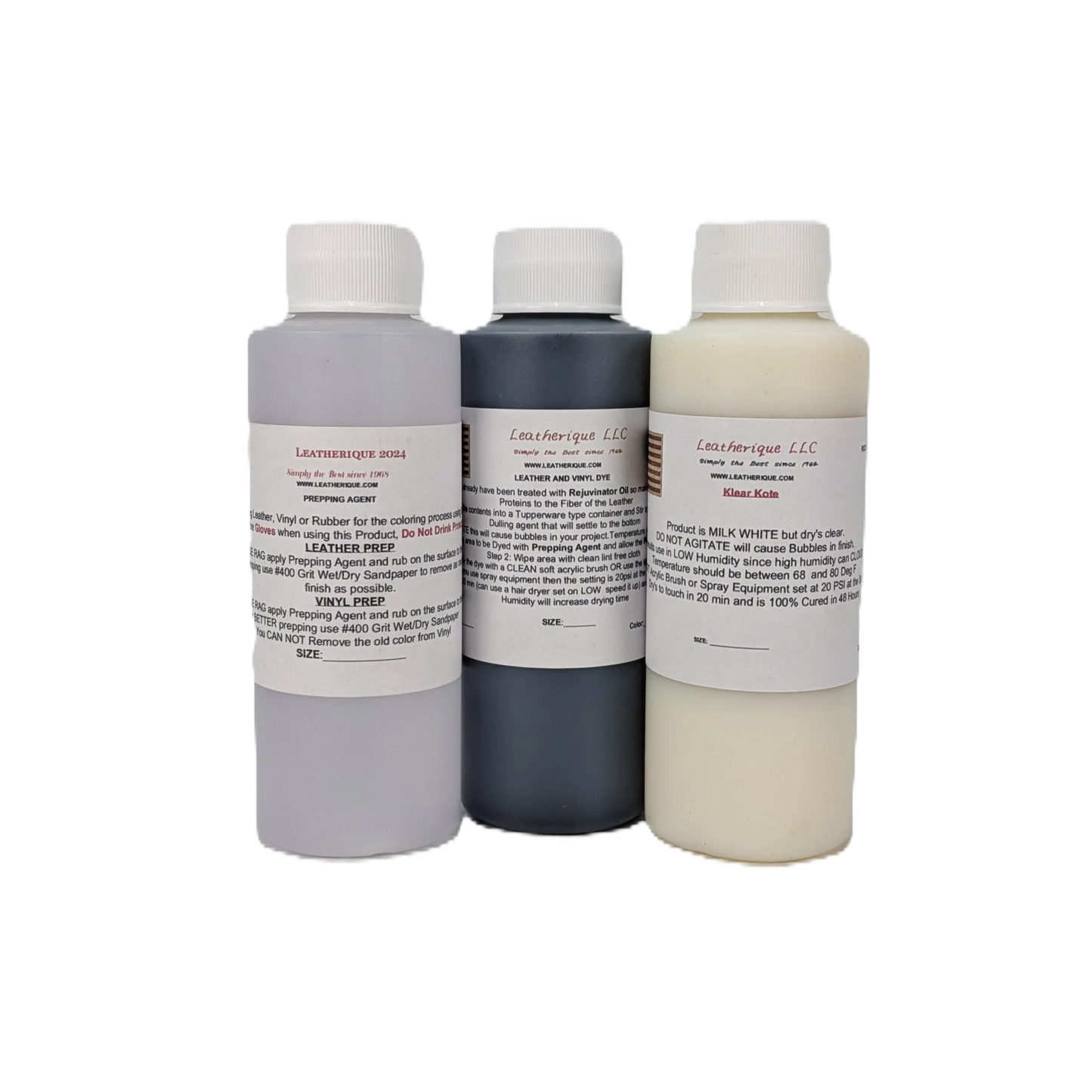 Leather steering wheel dye kit