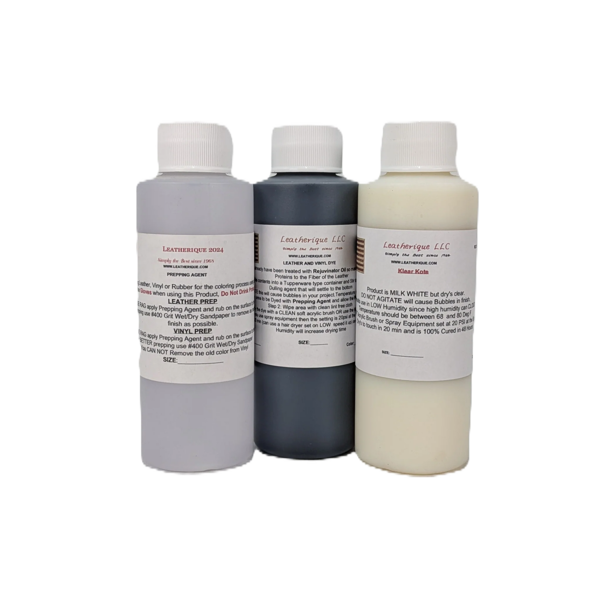 Leather steering wheel dye kit